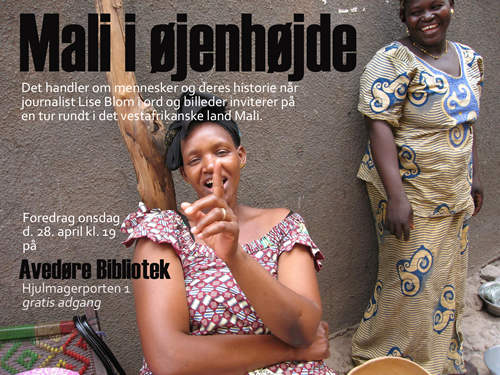 plakat Mali foredrag Foto: Abdoulaye Traore